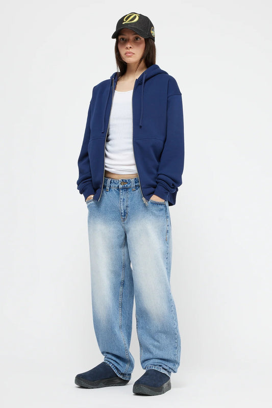 Navy Zip Hoodie