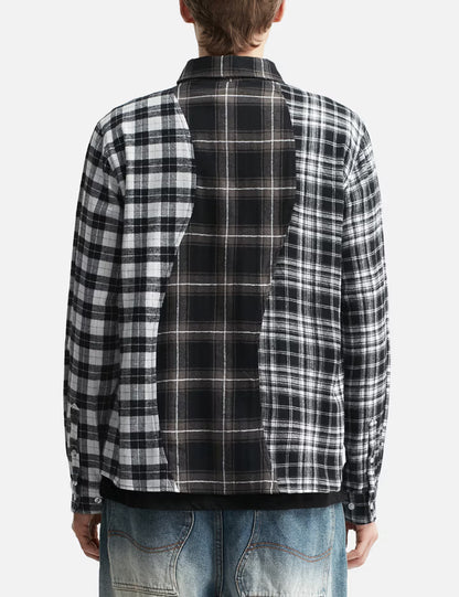 Black and White Triple Plaid Shirt