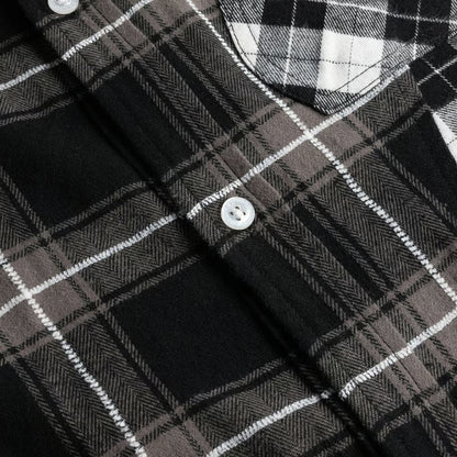 Black and White Triple Plaid Shirt