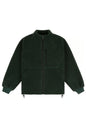 Green Polar Fleece Sherpa Zip Jacket