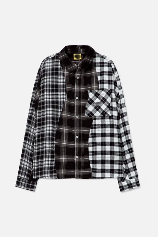 Black and White Triple Plaid Shirt