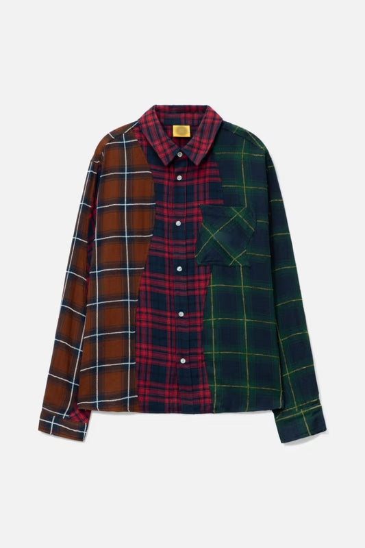 Multicolor Triple Plaid Shirt