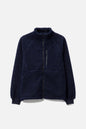 Navy Polar Fleece Sherpa Zip Jacket