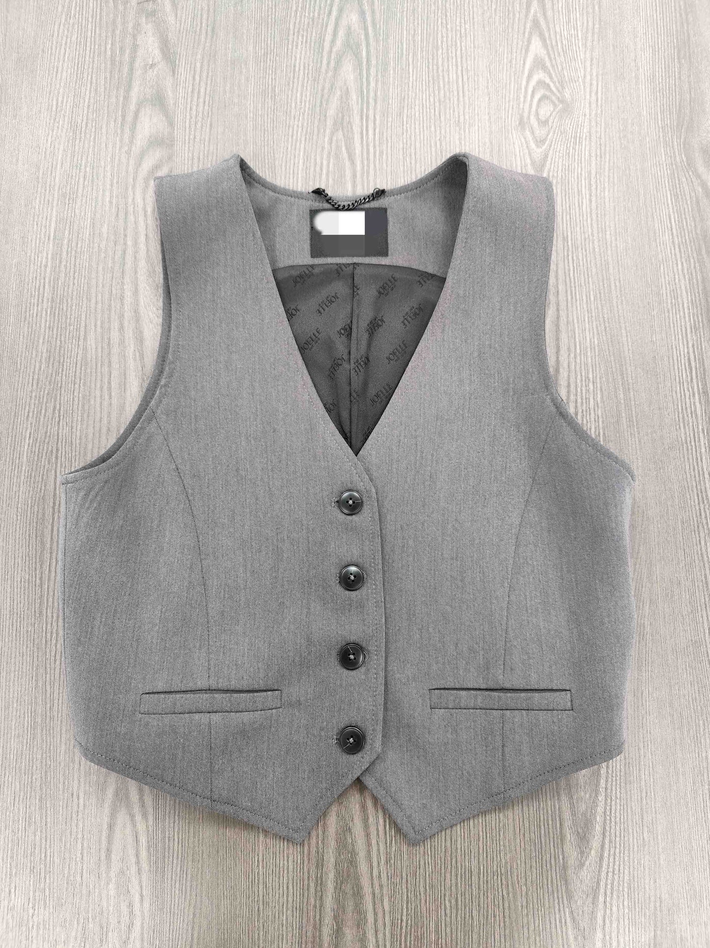 Grey Sleeveless Vest