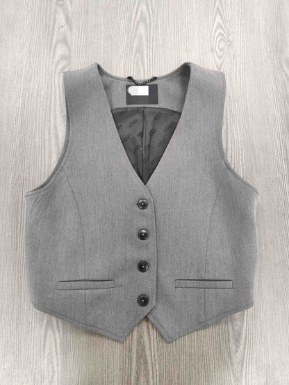 Grey Sleeveless Vest