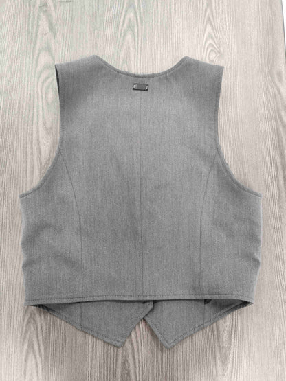 Grey Sleeveless Vest