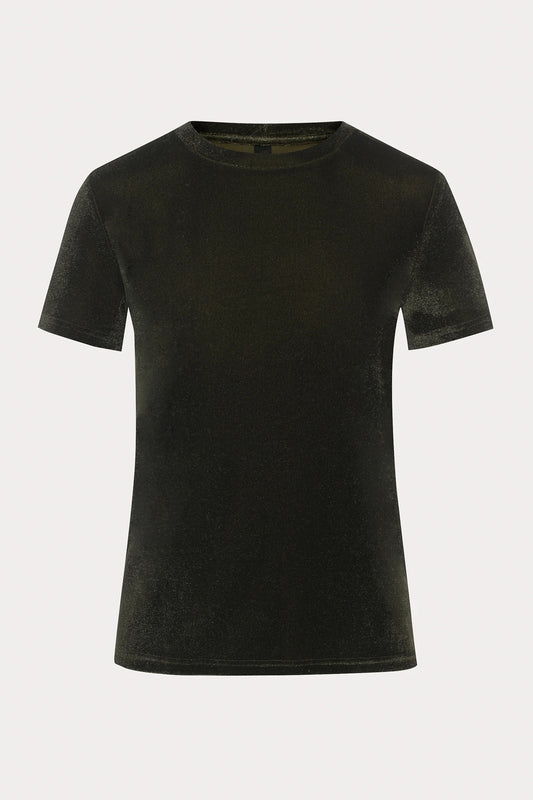 Green Shiny Velvet T-shirt