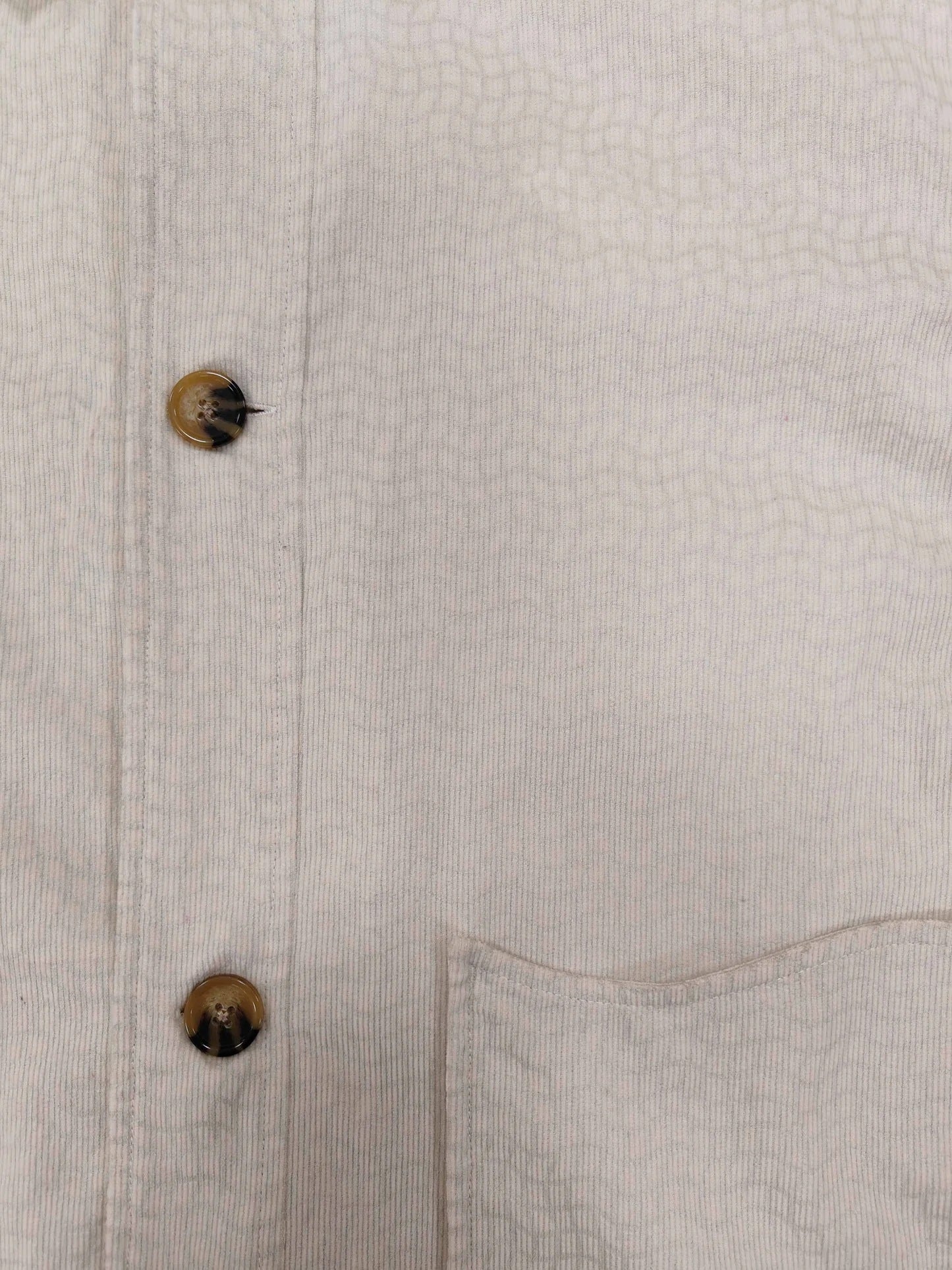 Khaki Patterned Corduroy Embroidery Jacket