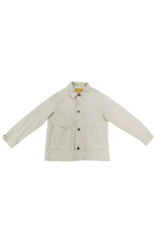 Khaki Patterned Corduroy Embroidery Jacket