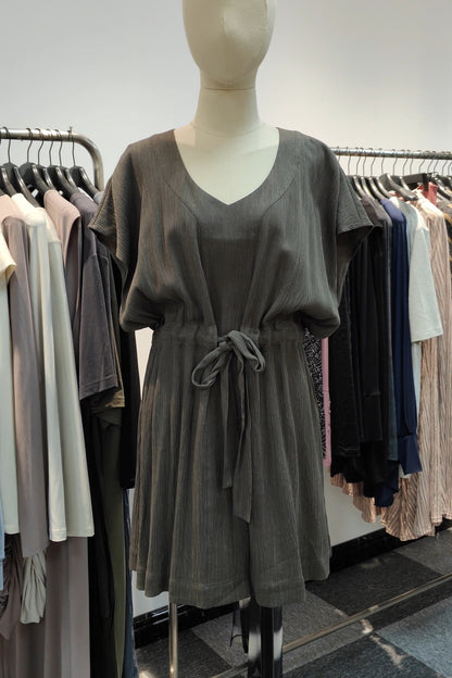 Khaki Kaftan Style Dress