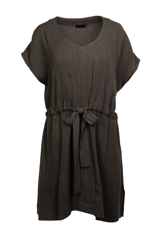 Khaki Kaftan Style Dress