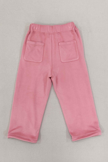 Kids' Pink Polar Fleece Pants