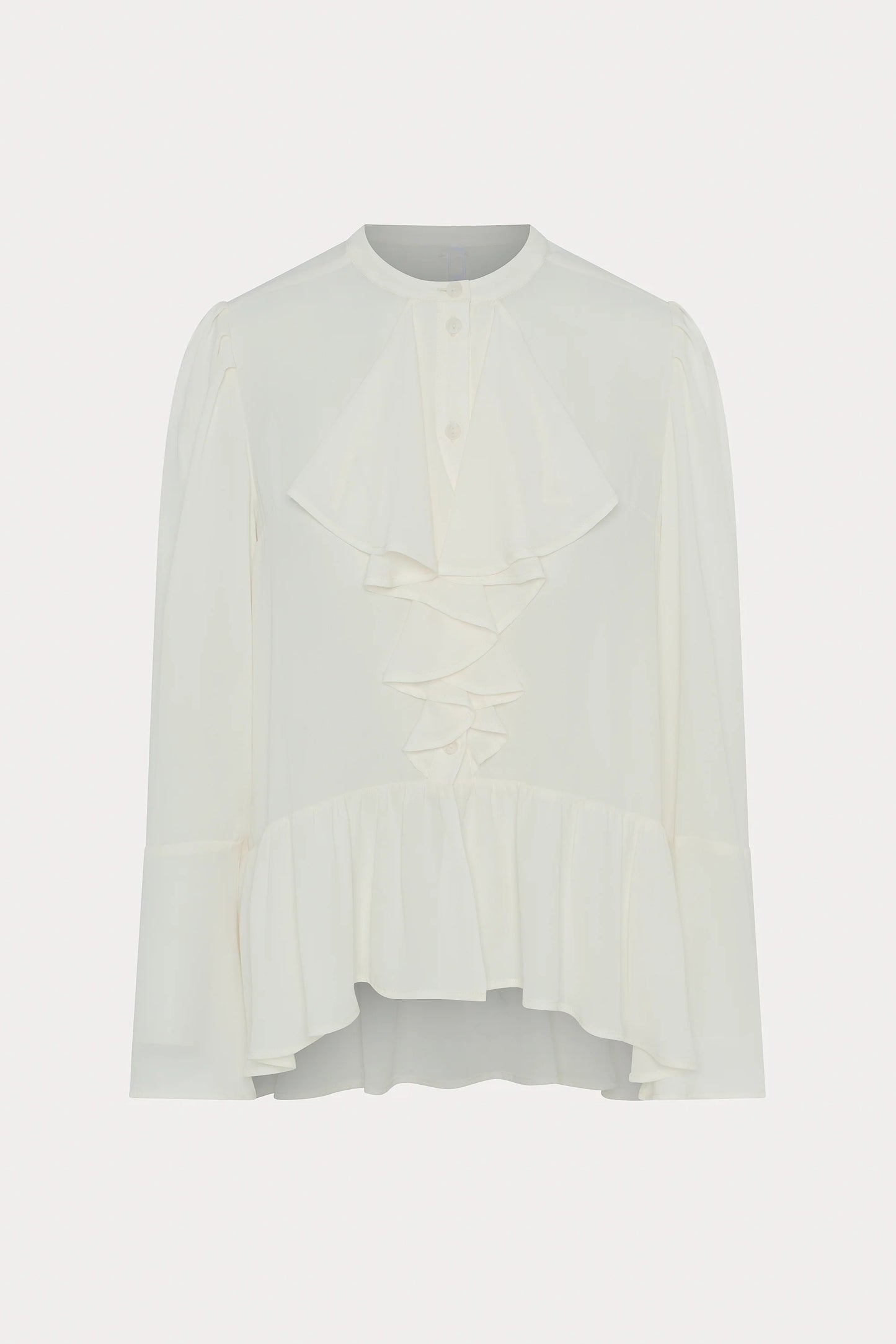 Cream Ruffled Shirt