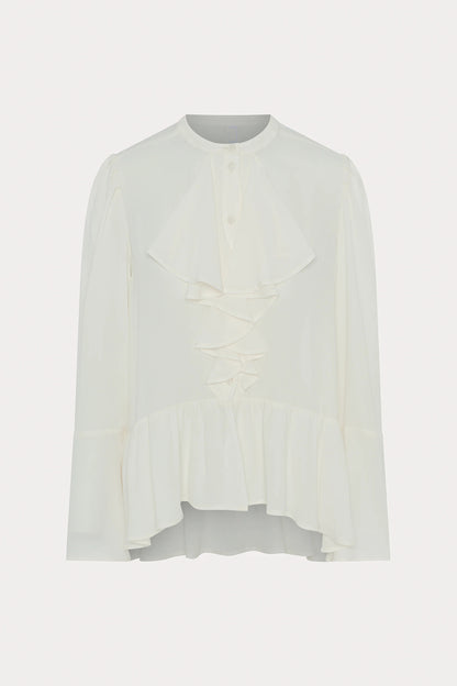 Cream Ruffled Shirt