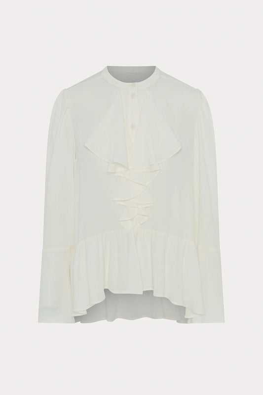 Cream Ruffled Shirt