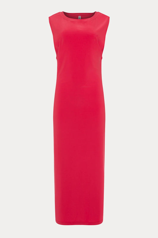 Red Sleeveless Maxi Dress