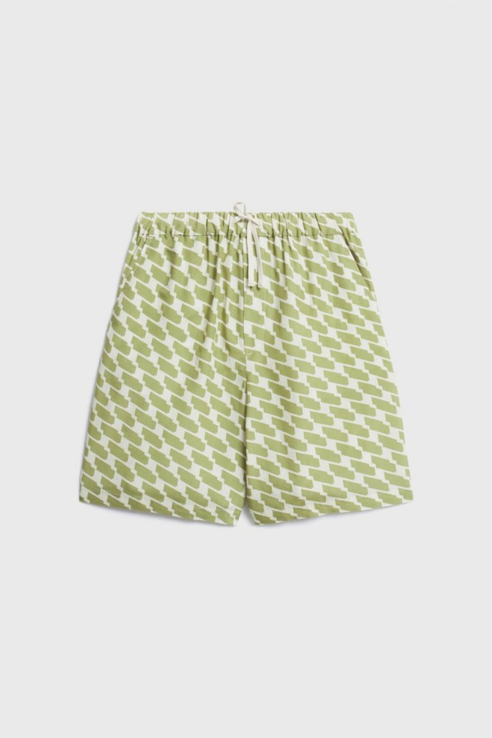 Kids' Green Print Lyocell Shorts