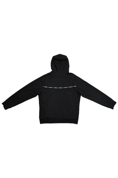 Black Hooded Zip-up Jacket