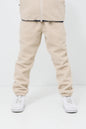 Kids Cream Sherpa Fleece Jogger Pants