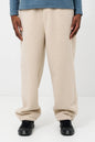 Cream Sherpa Fleece Jogger Pants