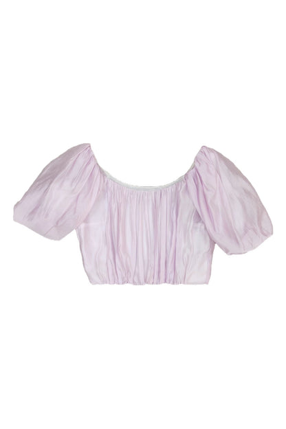 Pink Puff Sleeve Top