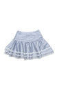 Purple Lace Trim Layered Skirt