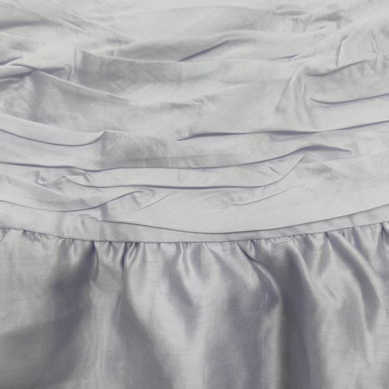 Purple Lace Trim Layered Skirt