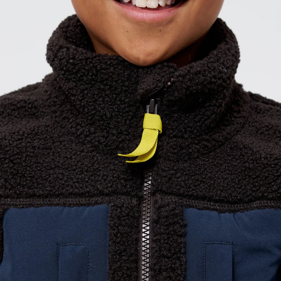 Kids' Brown Sherpa Fleece Jacket