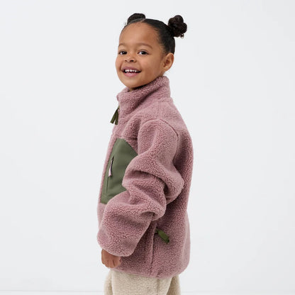 Kids' Pink Sherpa Fleece Jacket
