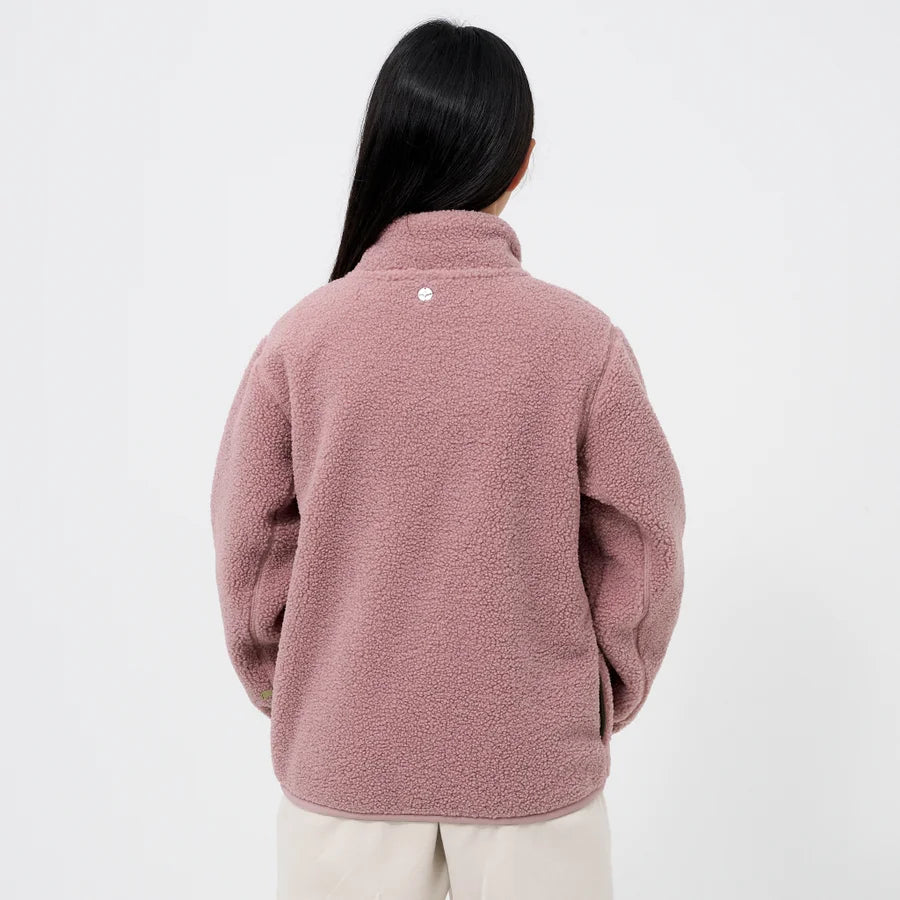 Kids' Pink Sherpa Fleece Jacket