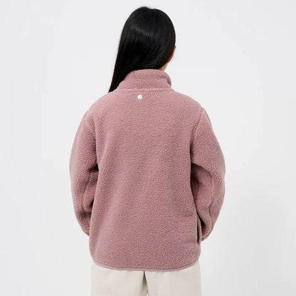 Kids' Pink Sherpa Fleece Jacket
