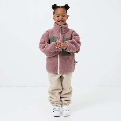 Kids' Pink Sherpa Fleece Jacket