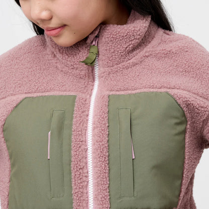 Kids' Pink Sherpa Fleece Jacket