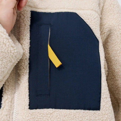 Kids' Cream Sherpa Fleece Jacket