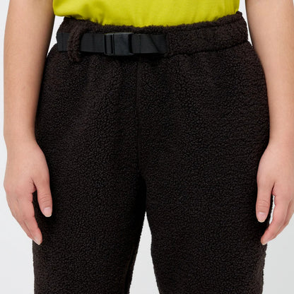 Kids Brown Sherpa Fleece Jogger Pants