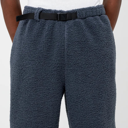 Blue Sherpa Fleece Jogger Pants