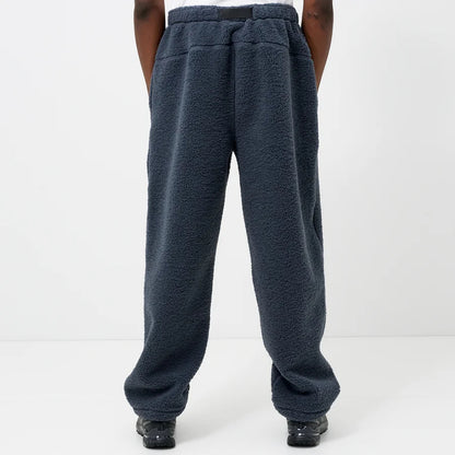 Blue Sherpa Fleece Jogger Pants
