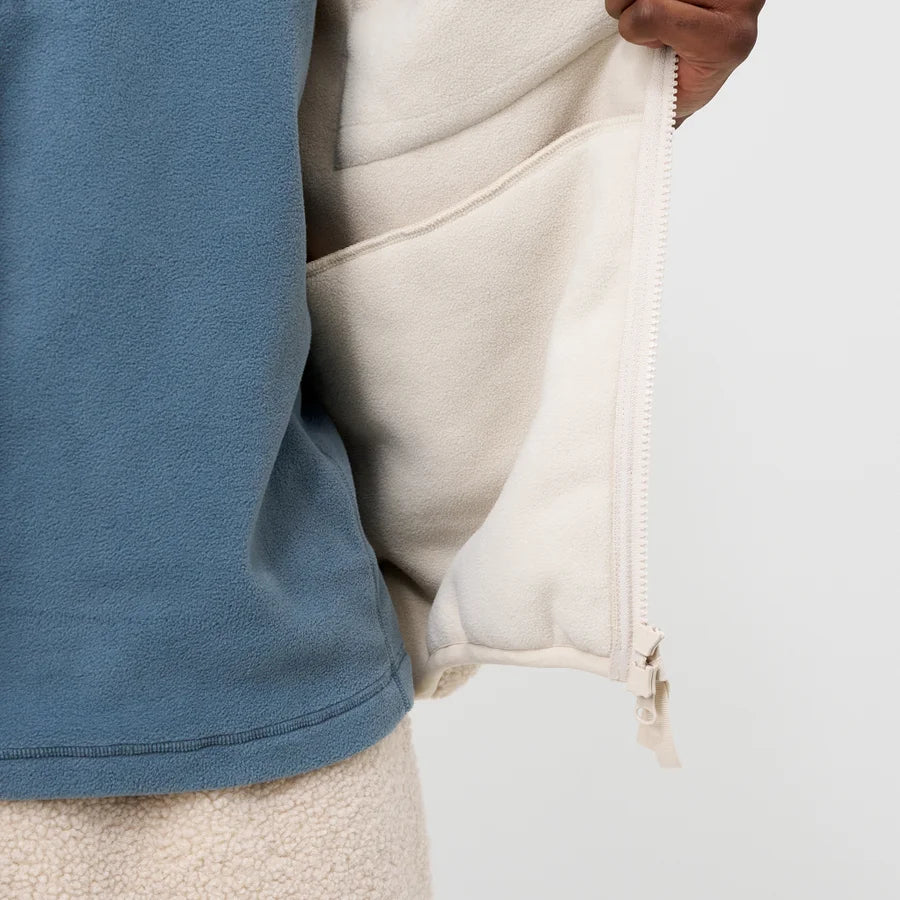 Beige Sherpa Fleece Gilet Vest