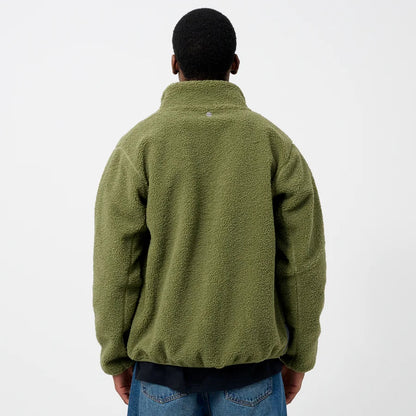 Green Sherpa Fleece Jacket