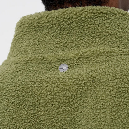 Green Sherpa Fleece Jacket