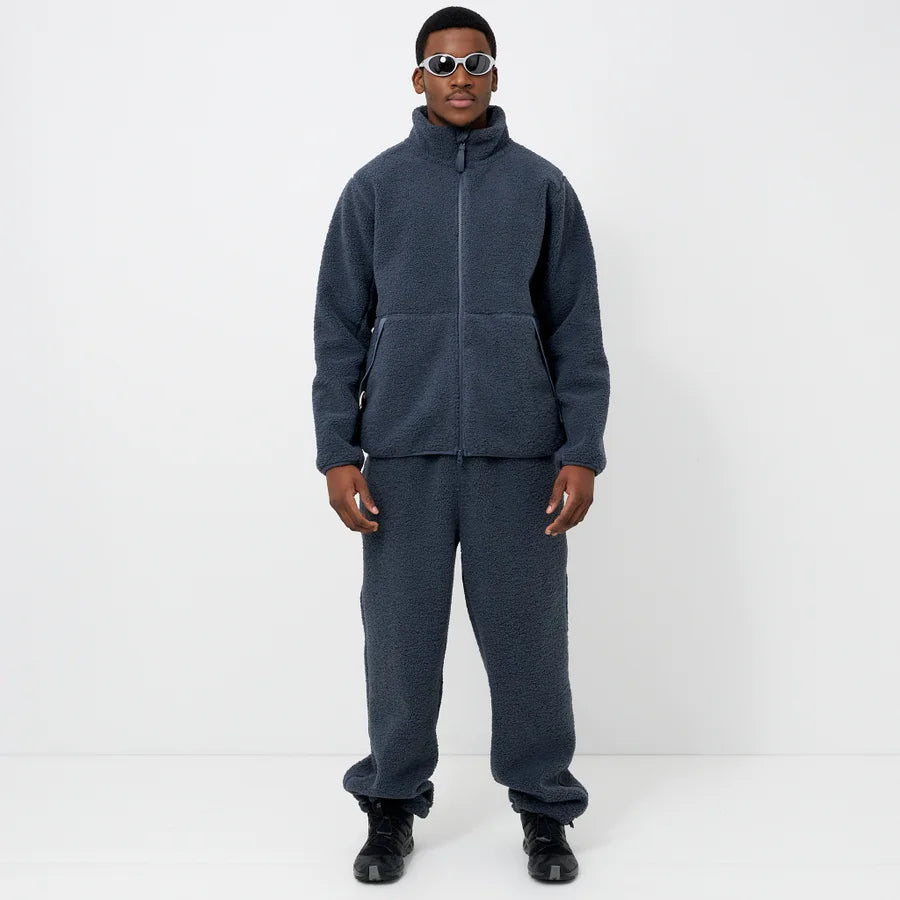 Blue Sherpa Fleece Jacket