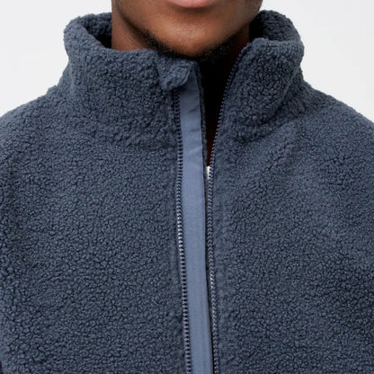 Blue Sherpa Fleece Jacket