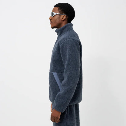 Blue Sherpa Fleece Jacket