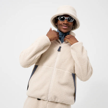 Cream Sherpa Fleece Jacket