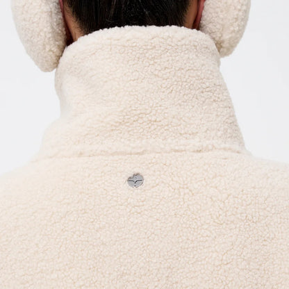 Cream Sherpa Fleece Jacket