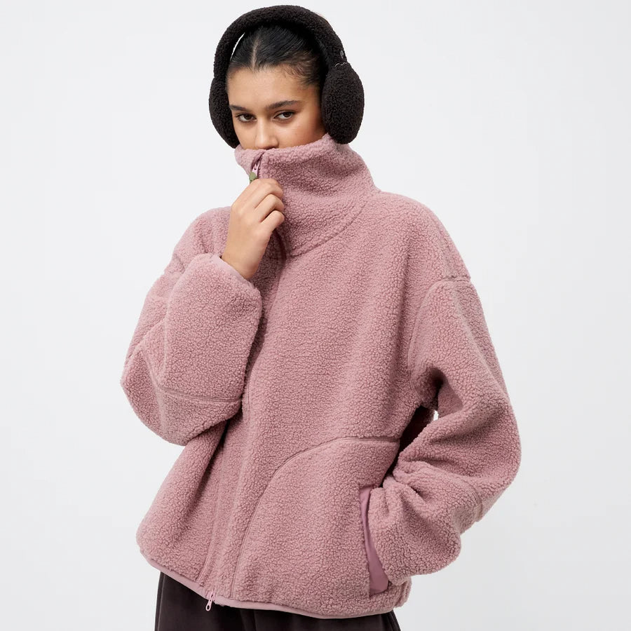 Pink Sherpa Fleece Jacket
