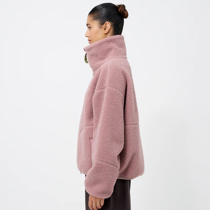 Pink Sherpa Fleece Jacket