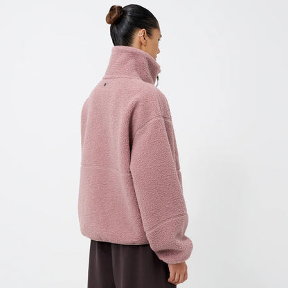 Pink Sherpa Fleece Jacket