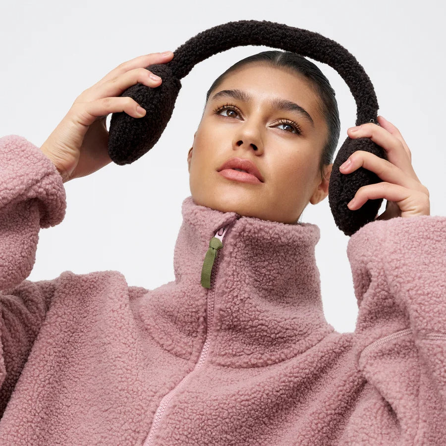 Pink Sherpa Fleece Jacket
