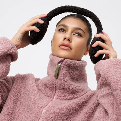 Pink Sherpa Fleece Jacket